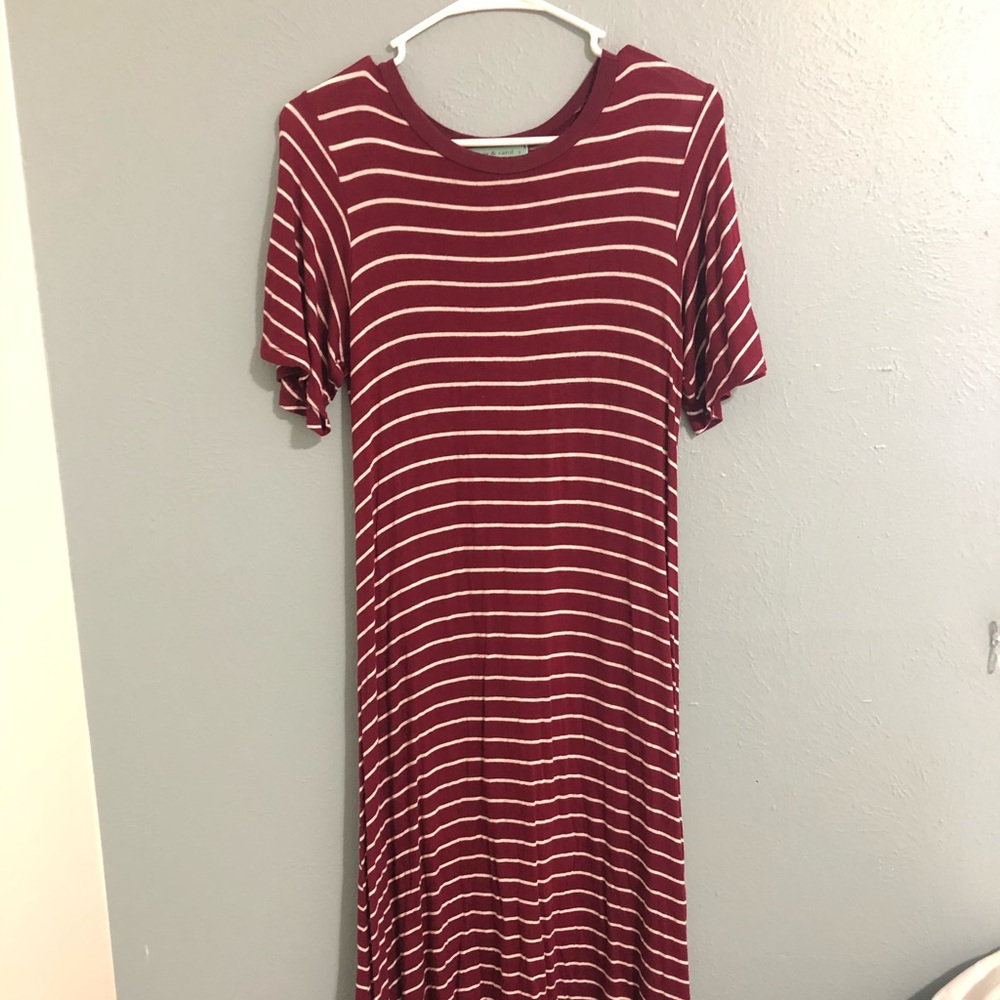 Red and white Jersey Dress